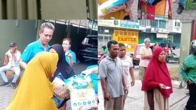 Rayakan Imlek, YAKIN Bagikan Ratusan Paket Sembako untuk Warga Medan