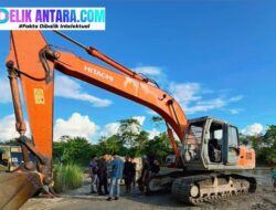 Breaking: Satreskrim Polres Konawe Gerebek Tambang Pasir Ilegal, 1 Excavator Disita!