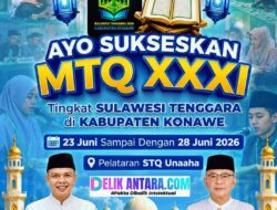 Konawe Siap! MTQ XXXI Tingkat Provinsi Sultra Dibuka 23 Juni 2026, 16 Kabupaten Kota dan 12 Cabang Lomba