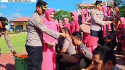 32 Bhayangkara Konawe Naik Pangkat: Kapolres AKBP Noer Alam Tekankan “Semakin Tinggi Pangkat, Semakin Berat Amanah”