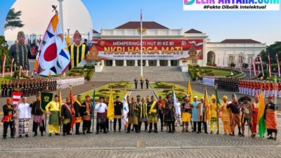 Bangga Tolaki! Bendera Kerajaan Konawe “Tombi Tombi” Kembali Berkibar di Istana Negara HUT RI ke-81