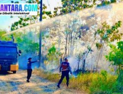 RESPONS CEPAT! POLRES KONAWE PADAMKAN KARHUTLA 2 HEKTARE DI PONDIDAHA, KAPOLRES TURUN LANGSUNG KE LOKASI