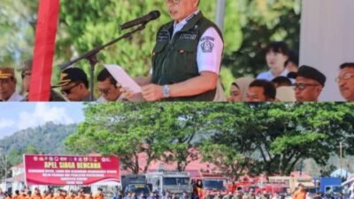 KONAWE SIAGA PENUH: Pemkab Gelar Apel Siaga Karhutla, Sehari Sebelumnya Polres Konawe Siagakan 63 Bhabinkamtibmas di Desa