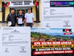 Geger! Tambang Ilegal Rusak Taman Nasional Wakatobi, KPK Sultra Laporkan ke Ditreskrimsus Polda Sultra – Ini 3 Desa Jadi Titik Hitam