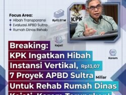 BREAKING: KPK Ingatkan Hibah Instansi Vertikal, 7 Proyek APBD Sultra Rp13,07 Miliar Untuk Rehab Rumah Dinas Kejati, Korem Terungkap!