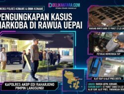 Sinergi Polres & BNNK Konawe – 57 Paket Sabu 31,02 Gram, Alat Isap Hingga Alat Pres Disita di Uepai, Kapolres AKBP Edi Raharjono Pimpin Langsung!