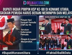 BUPATI IKBAR PIMPIN HSP KE-98 DI KONAWE UTARA, TEGASKAN PEMUDA HARUS BERANI MEMIMPIN DAN MELAYANI