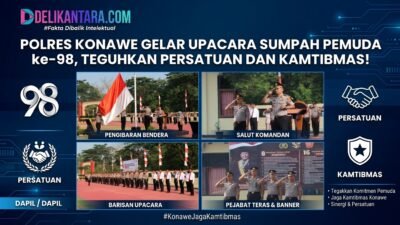Polres Konawe Gelar Upacara Sumpah Pemuda ke-98, Teguhkan Persatuan dan Kamtibmas!
