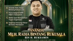 BREAKING: Duka Mendalam Keluarga Besar PBB – Ananda Muh. Radja Bintang Rukusa Putra Sekjend DPP PBB H. Ruksamin Meninggal Dunia